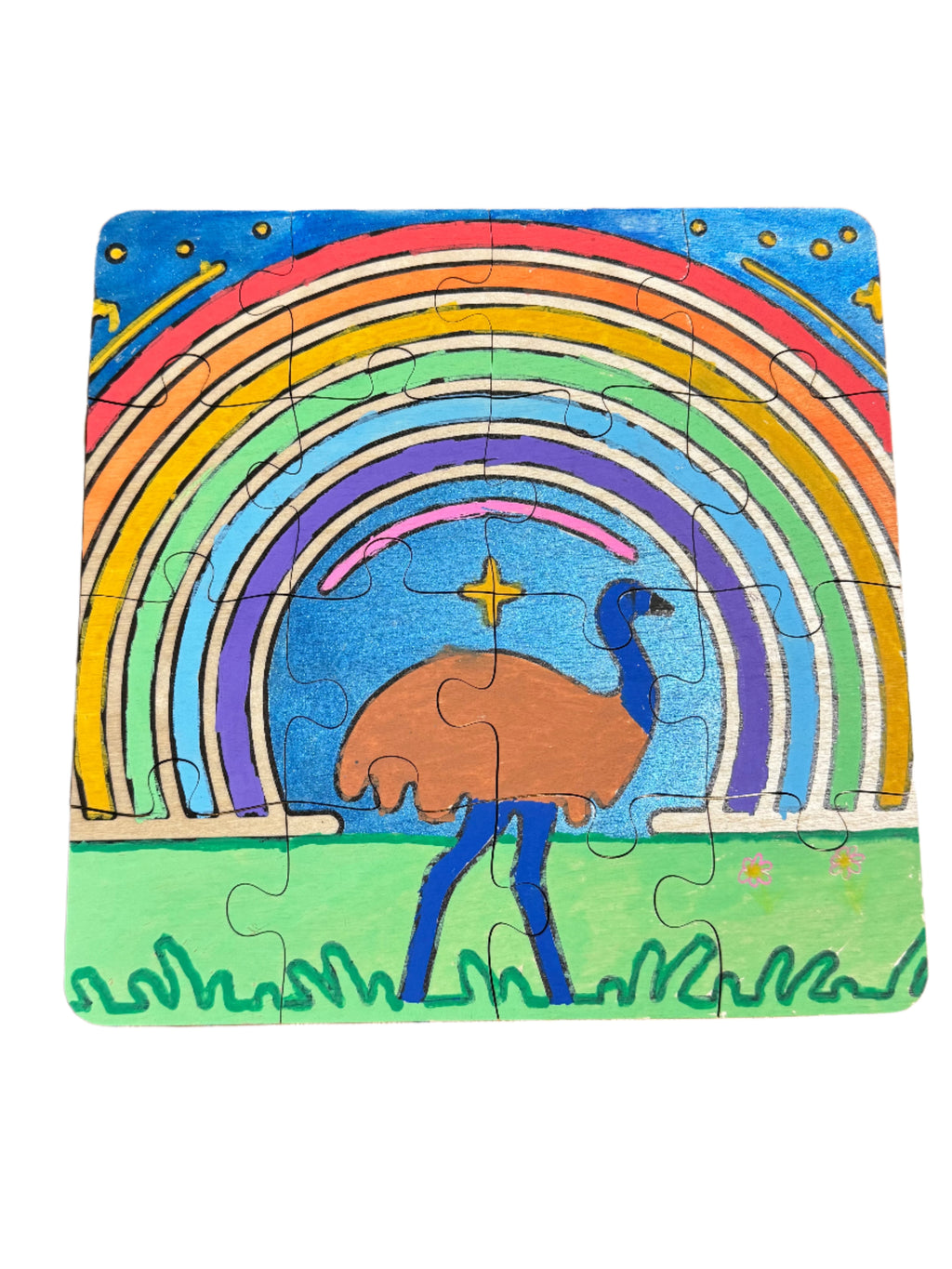 Colour Yr Own Emu Puzzle